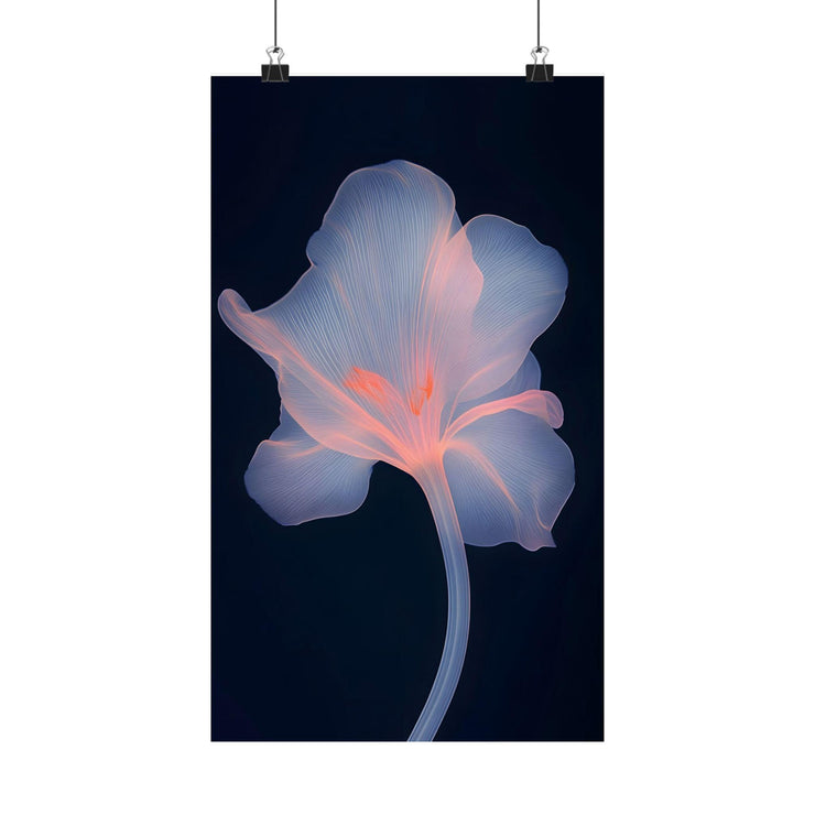 X-Ray Flower Motion Blur Matte Vertical Posters, Photography Print Wall Art Home Decor, Hal Eastman Style, Vibrant Colors, Soft Lights