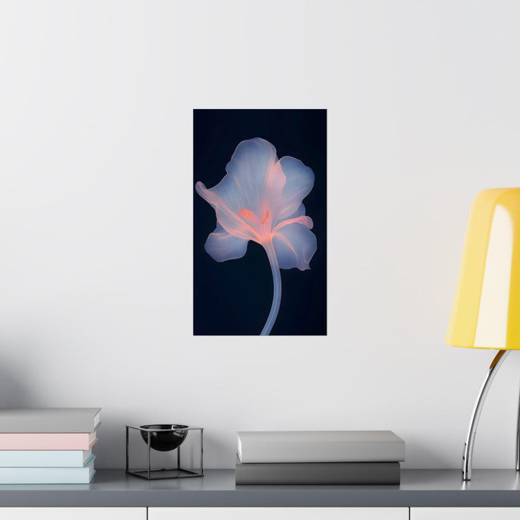 X-Ray Flower Motion Blur Matte Vertical Posters, Photography Print Wall Art Home Decor, Hal Eastman Style, Vibrant Colors, Soft Lights