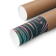 Mediterranean Window View Wall Art rolled up in a sturdy shipping tube, perfect for home decor